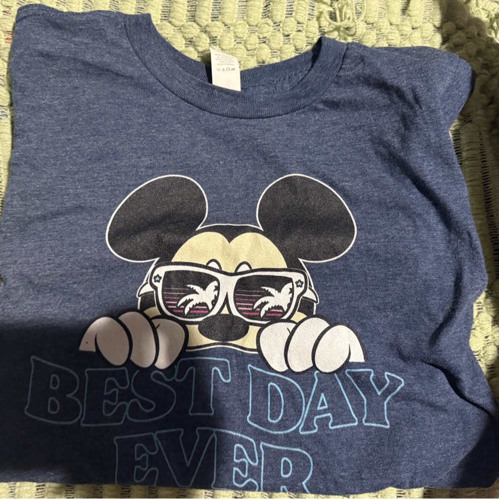 Navy Blue Mickey Graphic Tee